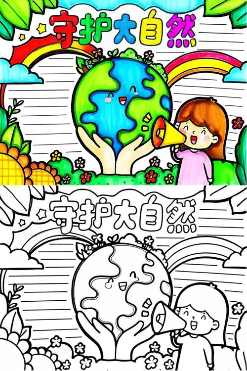 小学生生态文明手抄报_1