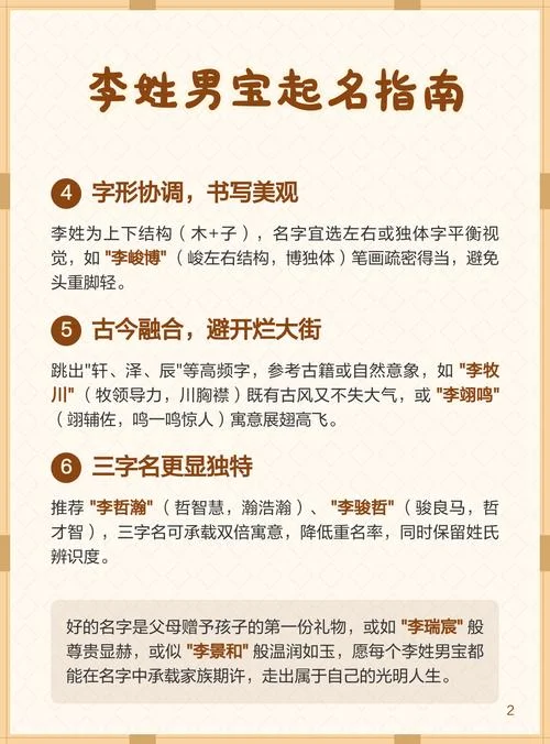 李姓男宝起名_1