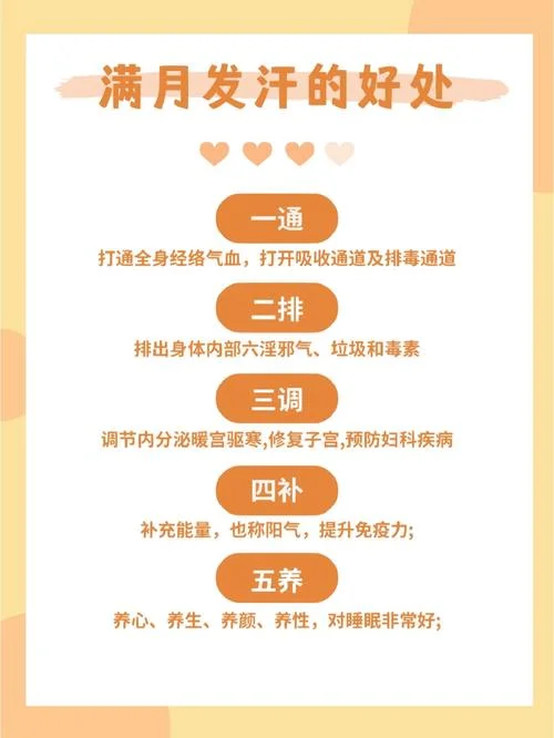 产后满月发汗文案_1