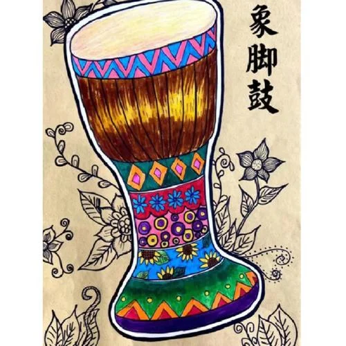 傣族特产简笔画_1