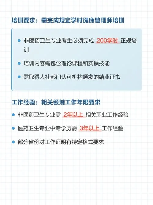 2020年报考健康管理师需要什么条件_1