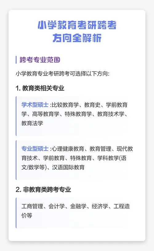 小学教育考研可以考什么_1