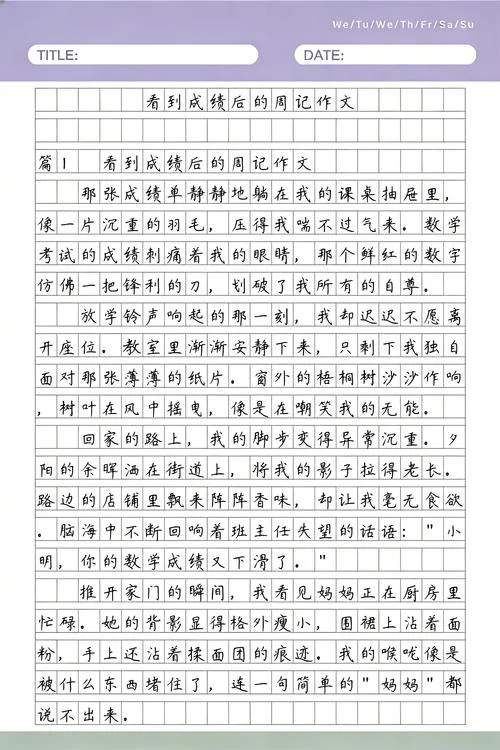 成绩出来后的感受-收获后的感想
