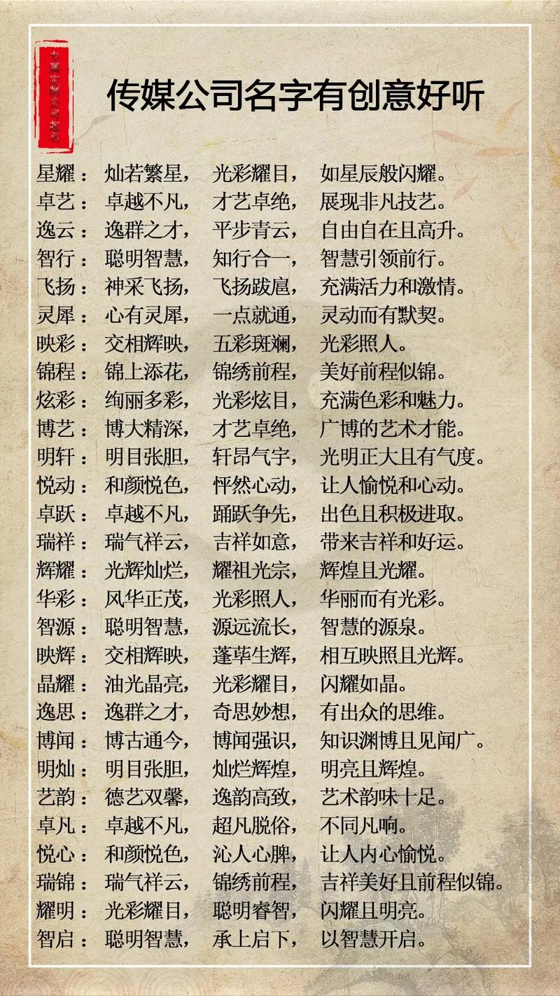 寓意好的传媒公司名字_1