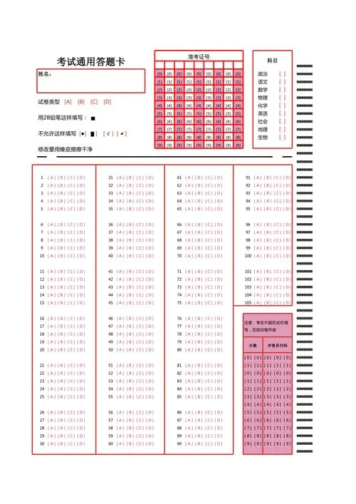 二建考试答题卡图片_2