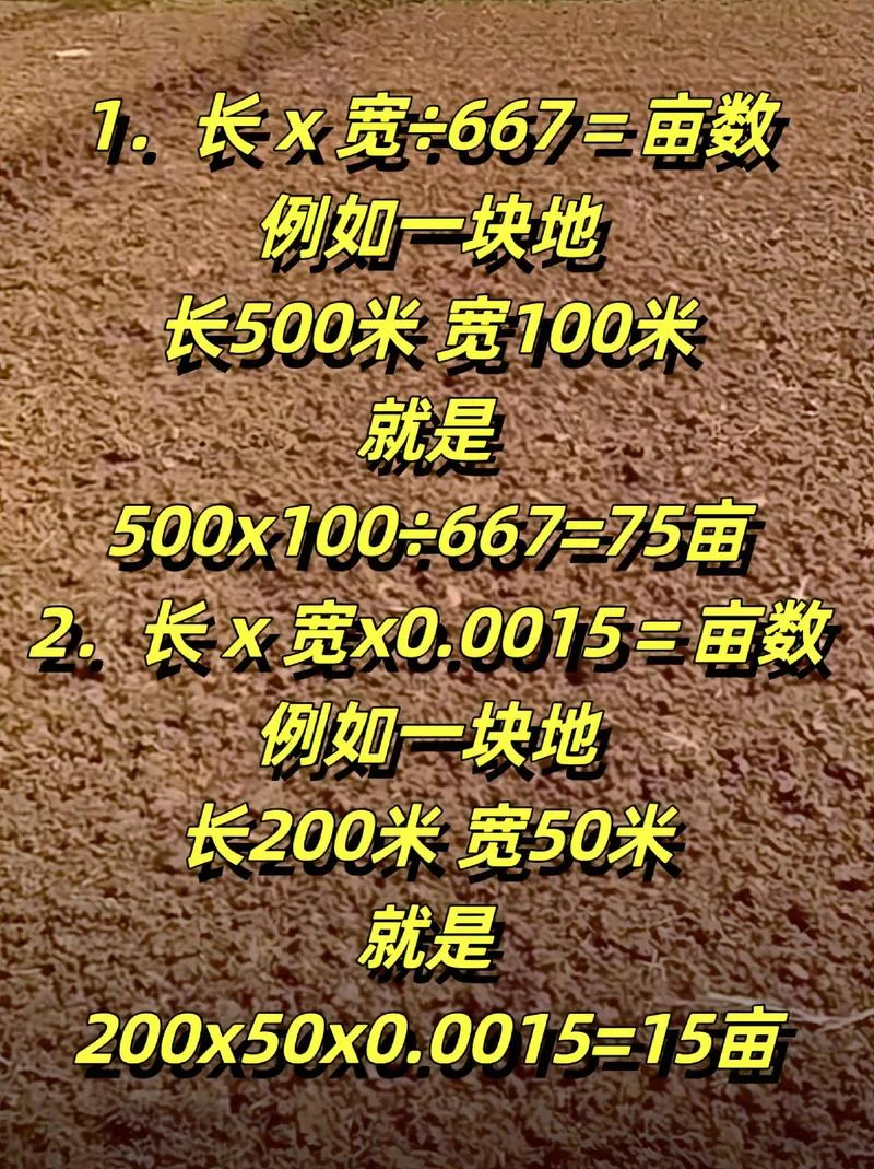 一亩地长多少米宽多少米_2