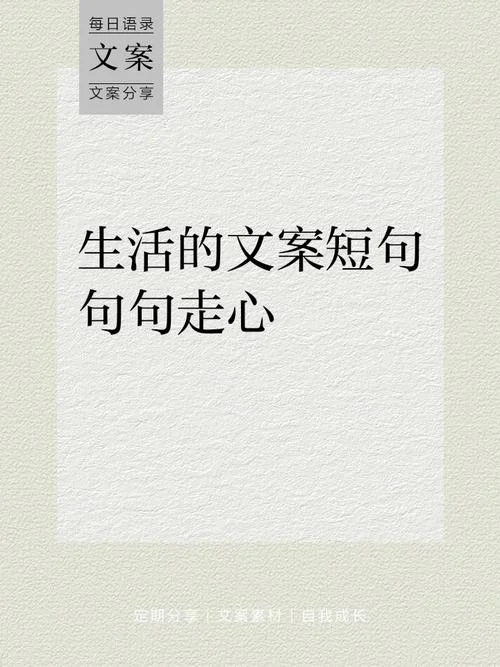 抖音走心文案关于生活_2