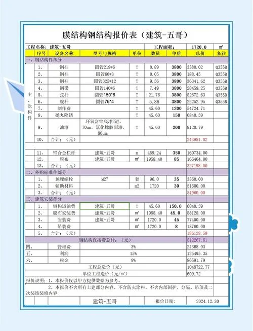 160平方的钢结构多少钱_1