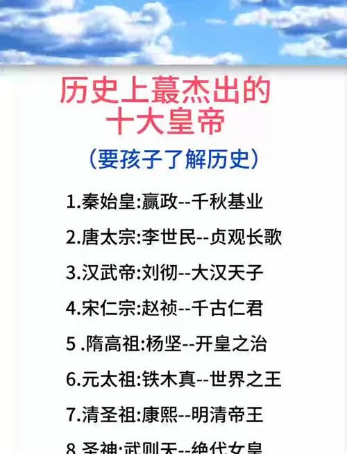 历史上九位最短的皇帝-史上九位最短皇帝
