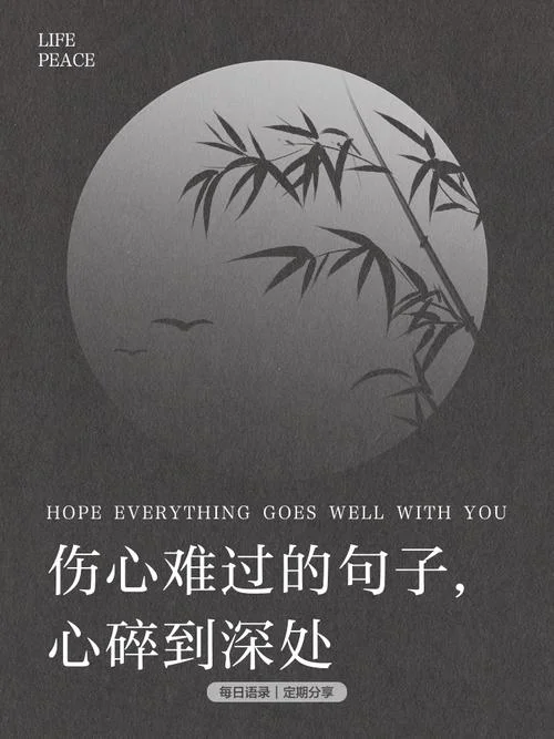 伤心的句子说说心情发朋友圈_1