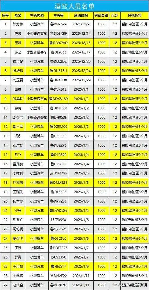 如何查酒驾人员名单_1