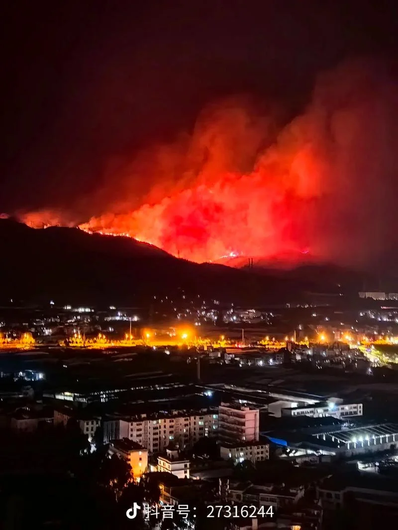 梦见我老家山遍地山火-梦见老家山火遍