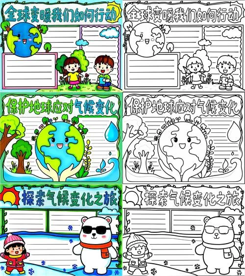 全球气候分布图手抄报_1