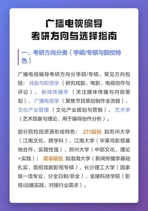 广播电视专业考研-广电考研