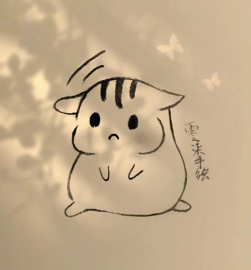 仓鼠表情包简笔画_1