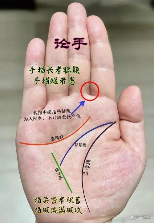 无名指下斜线手相_1