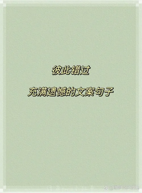 关于错过的文案作文_1