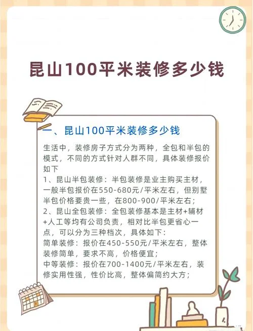 100平方装修半包多少钱_1