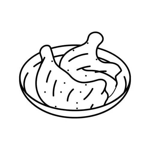鸡腿简笔画图片画法_2