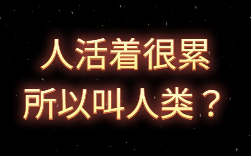 人活着真累的感悟文字_2