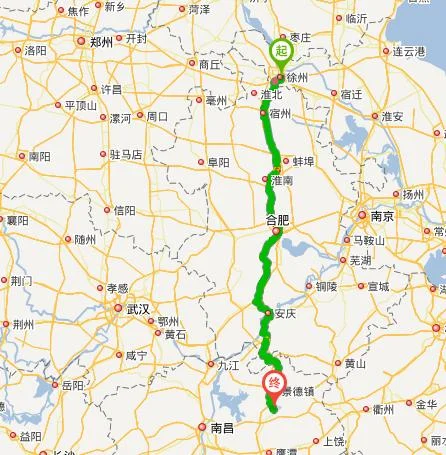 徐州到合肥有多少公里-徐州到合肥约 500 公里