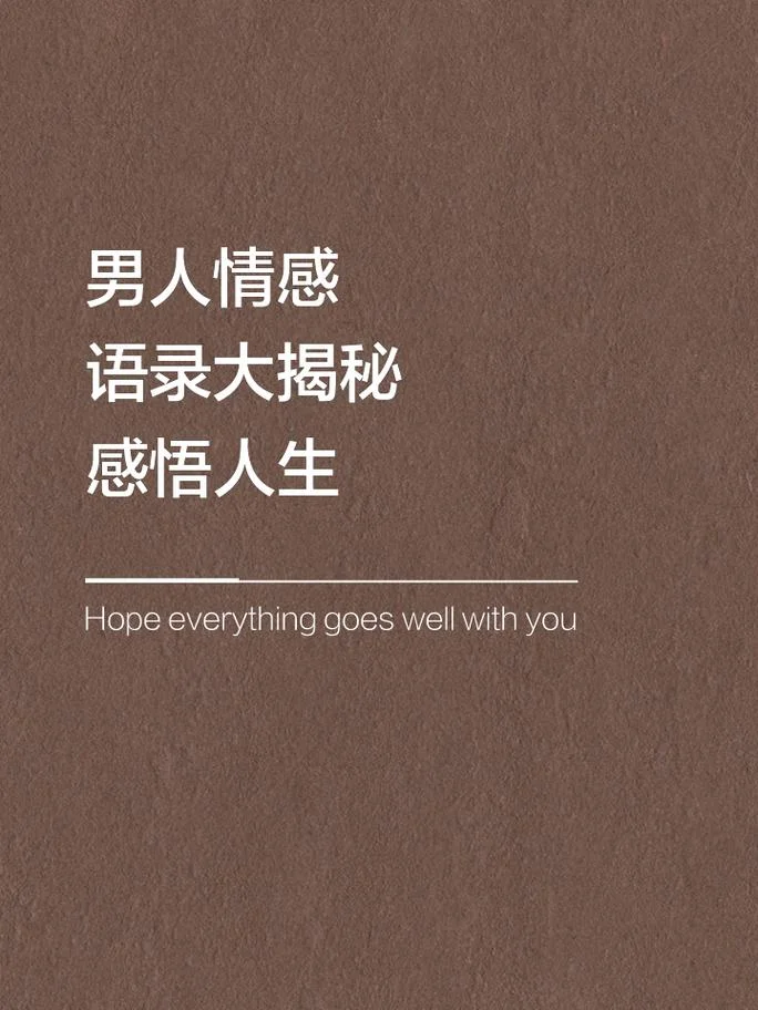 男人经典语录人生感悟_1