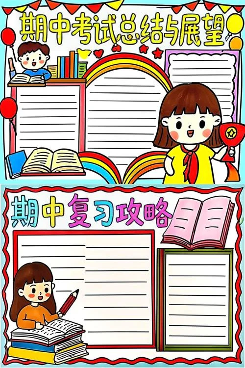 期中考试手抄报小学-小学期中手抄报