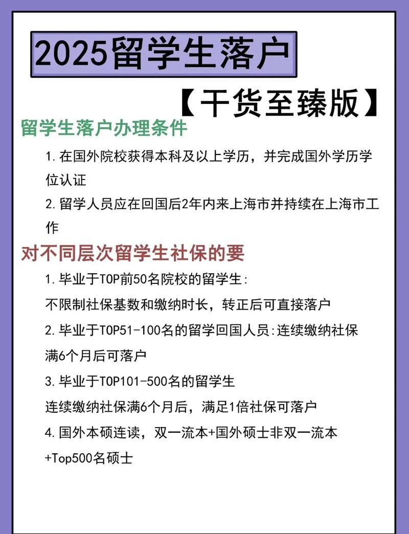 留学生上海落户政策2018-上海留学生落户2018