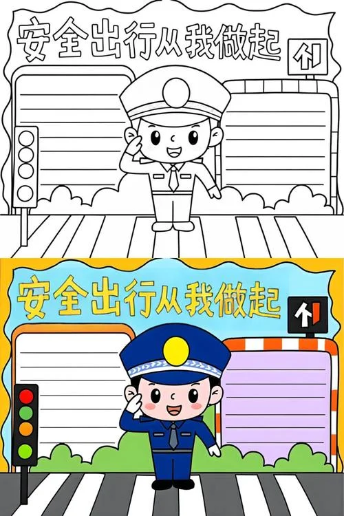 交通安全小学生手抄报_1