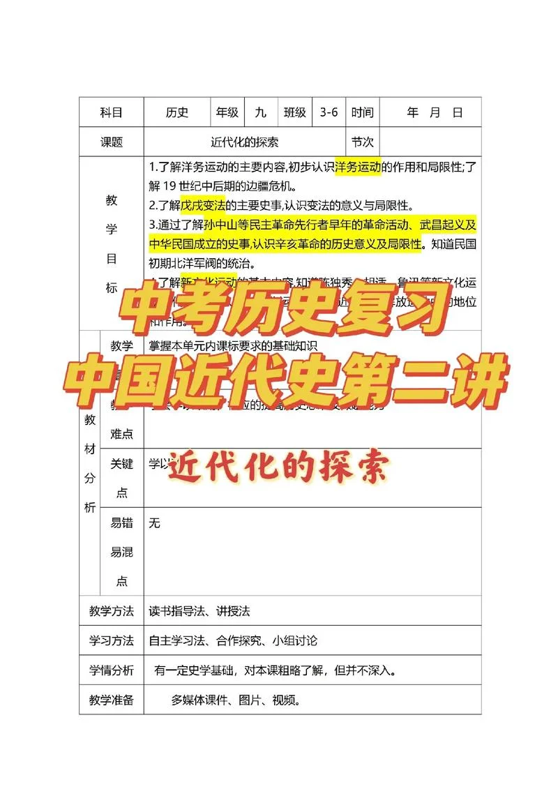 讲初中历史-初中历史讲述