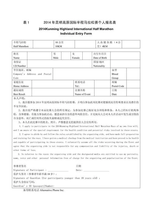 马拉松报名费用包含_2