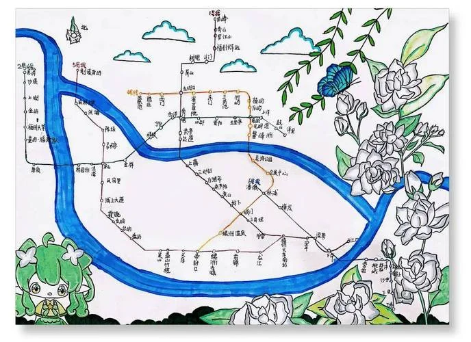 地铁线路图简笔画_2