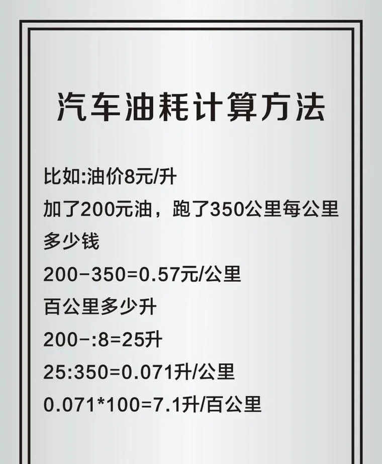1公里需要多少油费_1