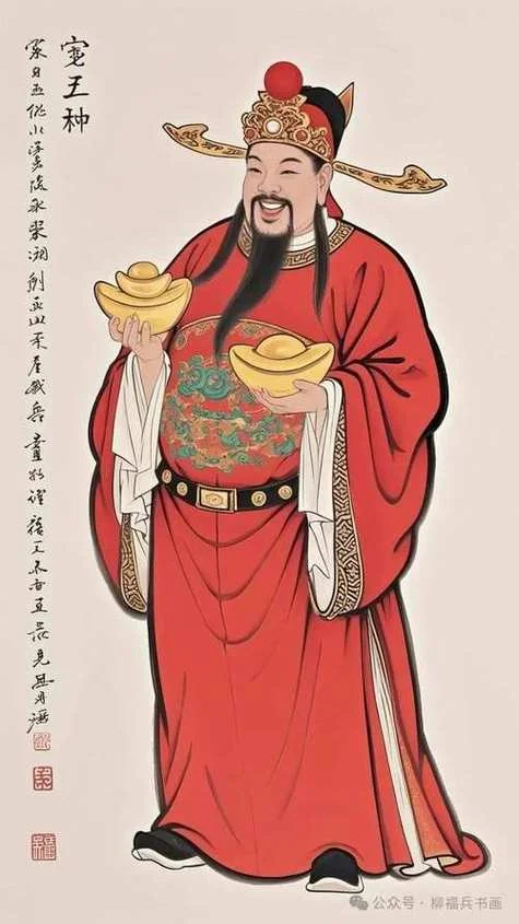 梦到财神爷脸是红的_1