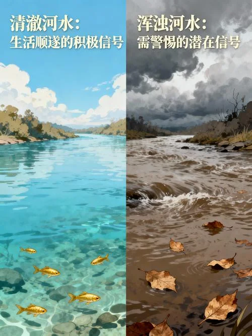 梦见跳进汹涌的大河-梦坠湍急洪流