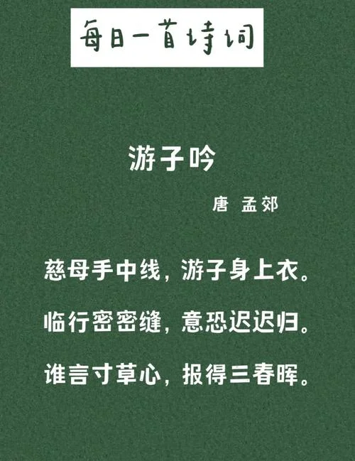 游子吟孟郊作者简介_2