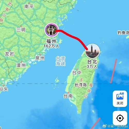 大陆离台湾多少公里-大陆距台湾多远