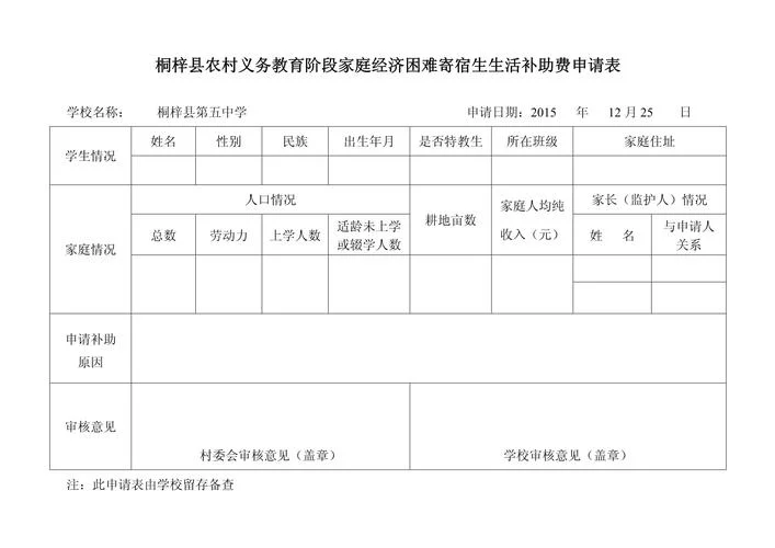 农业扶贫项目申请表_1