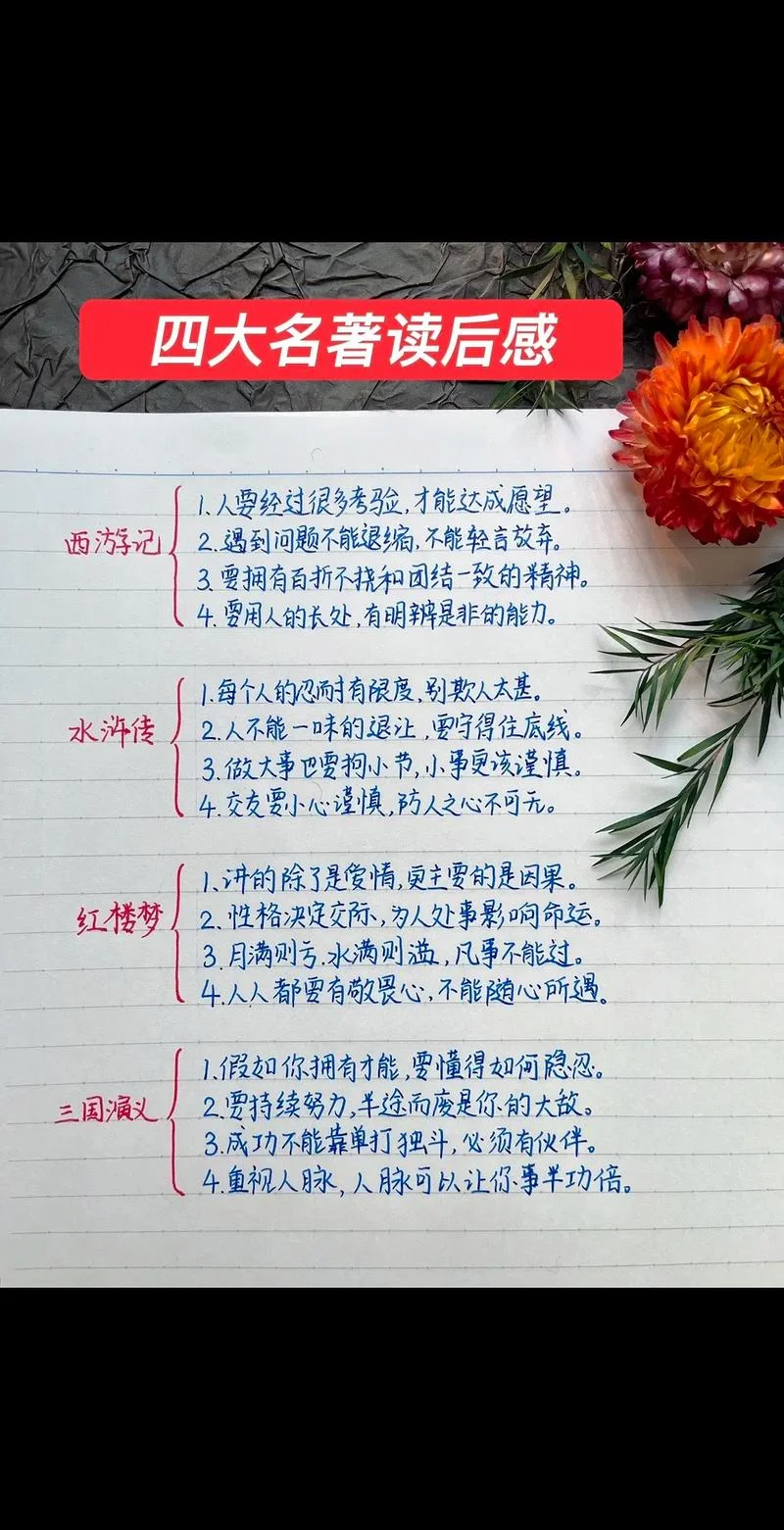 四大名著读后感300_2