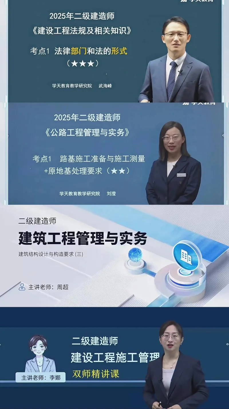 二建授课名师-二建金牌讲师
