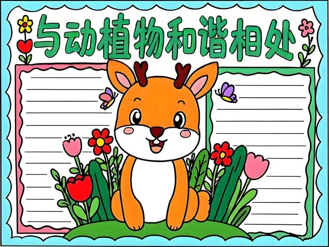 保护珍稀动物手抄报_2