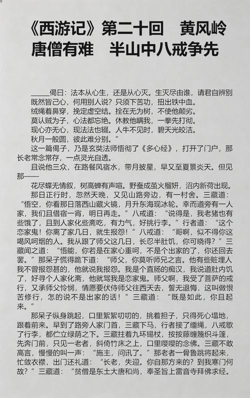 西游记二十回感悟_1