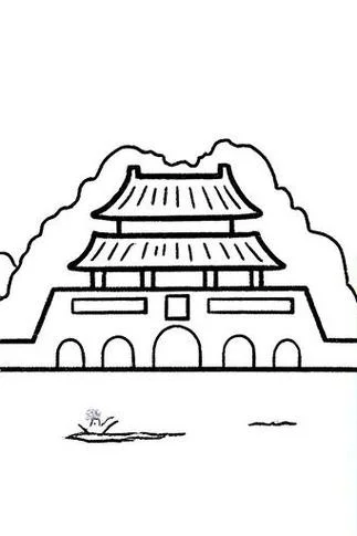 北京风景名胜简笔画_2