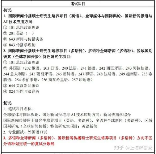 新闻学考研考哪些科目_1