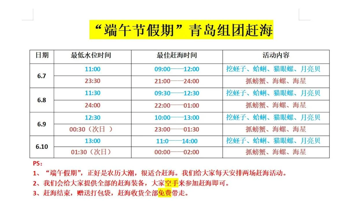 青岛旅游赶海攻略路线_2