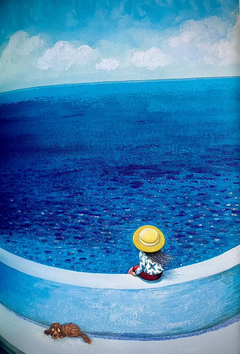 梦见自己大海划水_1