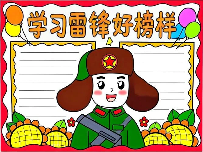 雷锋好人好事手抄报_1