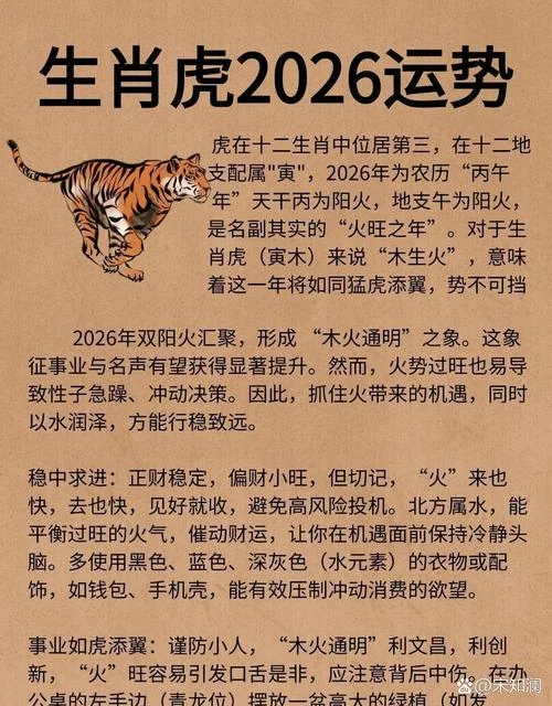 属虎人明天的运势-属虎人明日运势