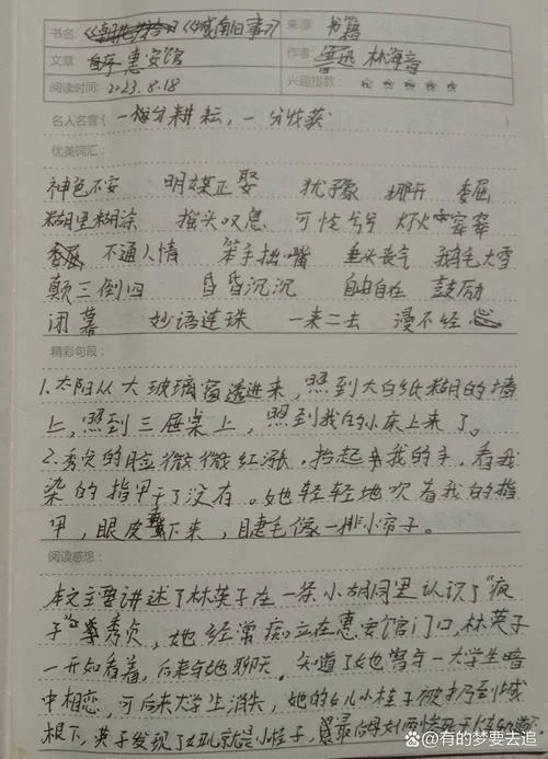 城南旧事读书笔记100字-城南旧事读书笔记