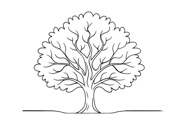 梧桐简笔画_2
